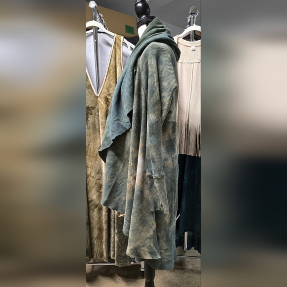 Sinew Moon Strange Shadows Cardigan Gaia Hemp Thermal - Picture 4 of 9